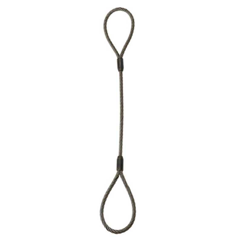 1/2" Single Leg Eye & Eye Wire Rope Sling